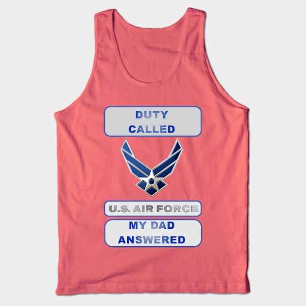 DutyCalledAirForce Dad Tank Top by Cavalrysword